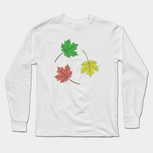 Colored maple leaves. Long Sleeve T-Shirt